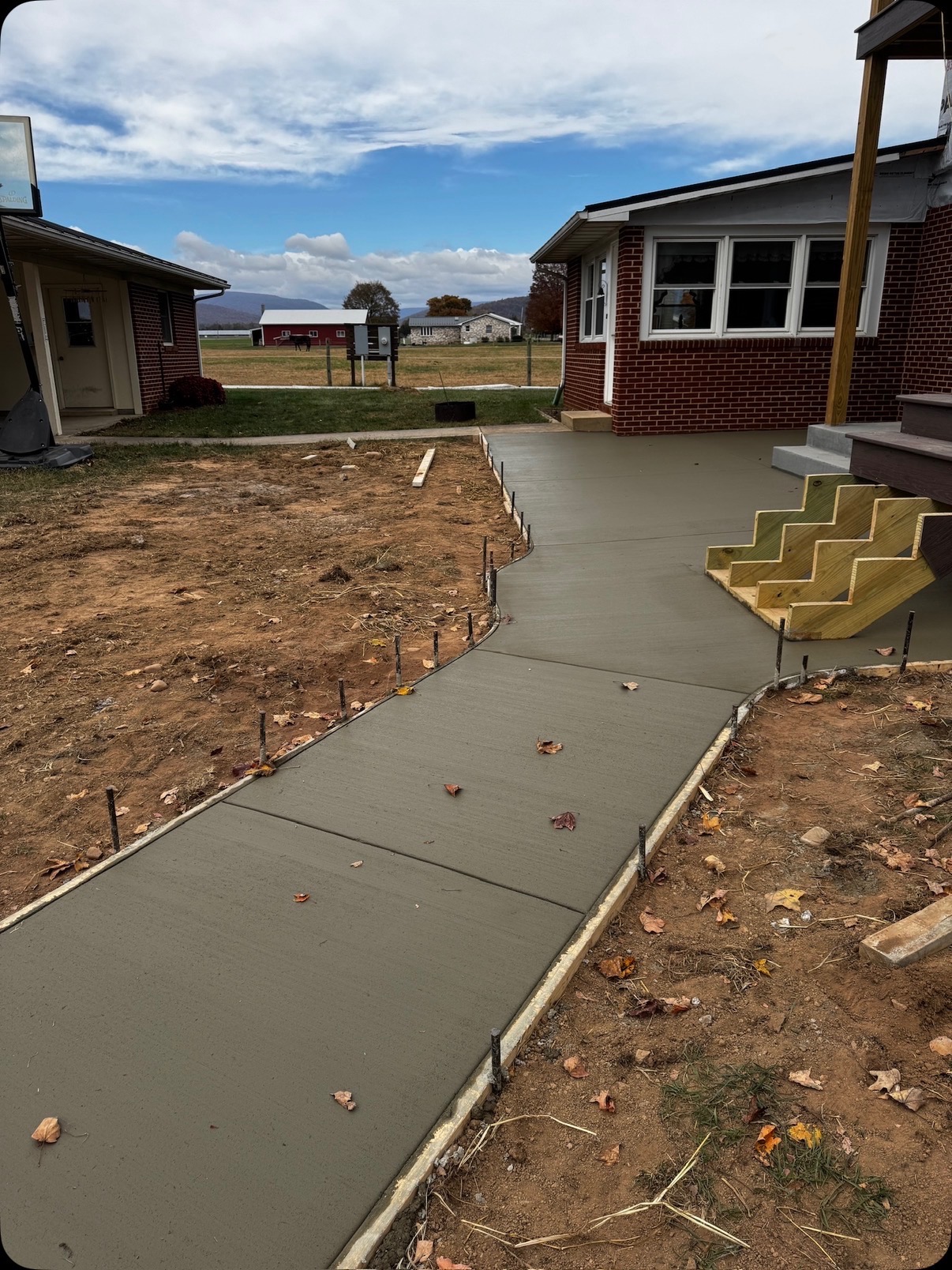 Driveway and patio